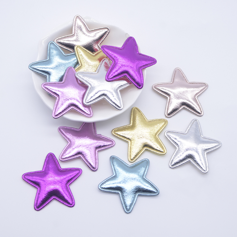 Wedding Superstar - 50 sztuk 40mm skórzana gwiazda aplikacja