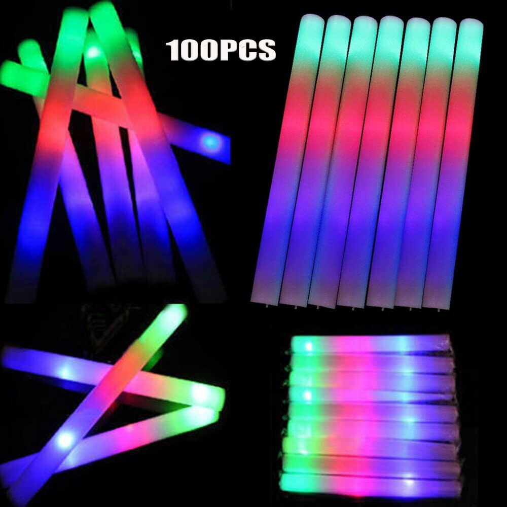 Wedding Supply Bulk - Świecące pałeczki hurtowo, 100 sztuk, LED-owe