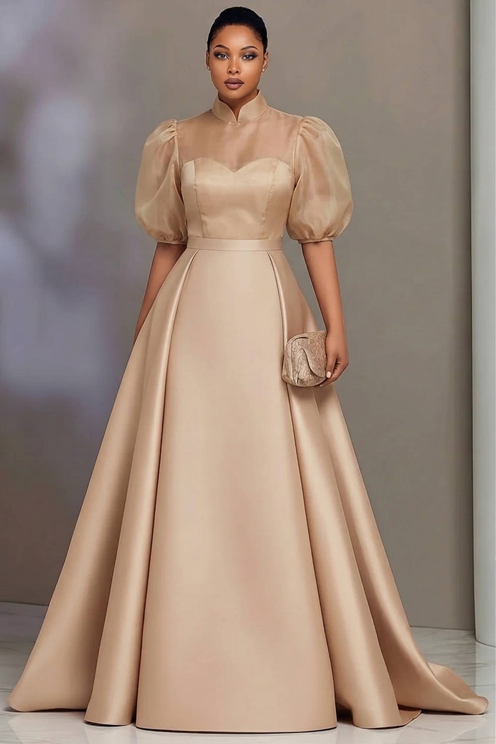 Wedding Support - Eleganckie satynowe sukienki na studniówkę plus