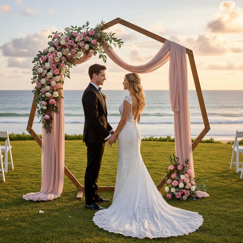 Drewniana rama łuku ślubnego,  – Wedding Support recenzja i cena