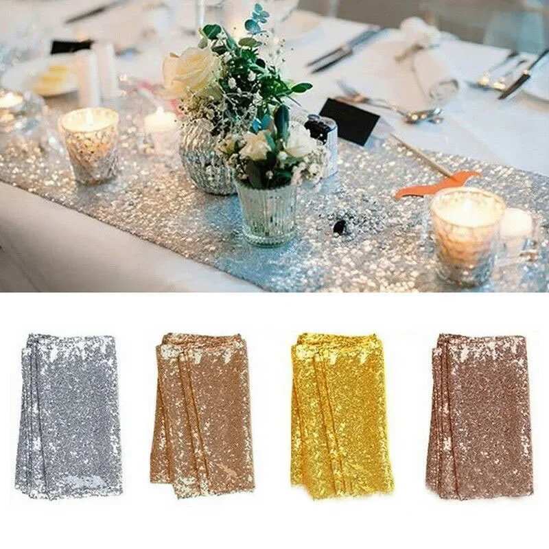 Świąteczny obrus z cekinami, b – Table Runner Sequin recenzja i cena