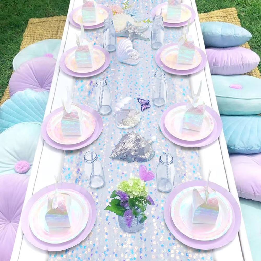 Błyszczący, tęczowy bieżnik na – Table Runner Sequin recenzja i cena