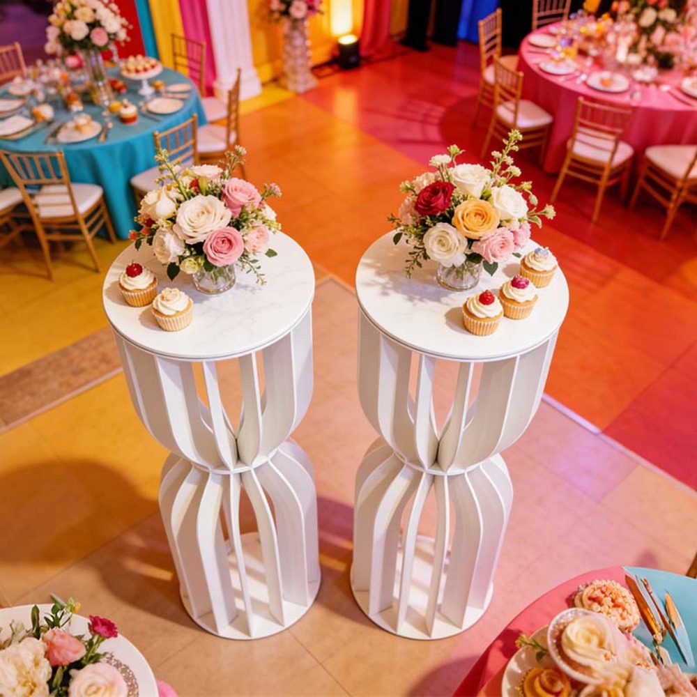 Stojak na kwiaty z PVC w kszta – Wedding Supply Rentals recenzja i cena