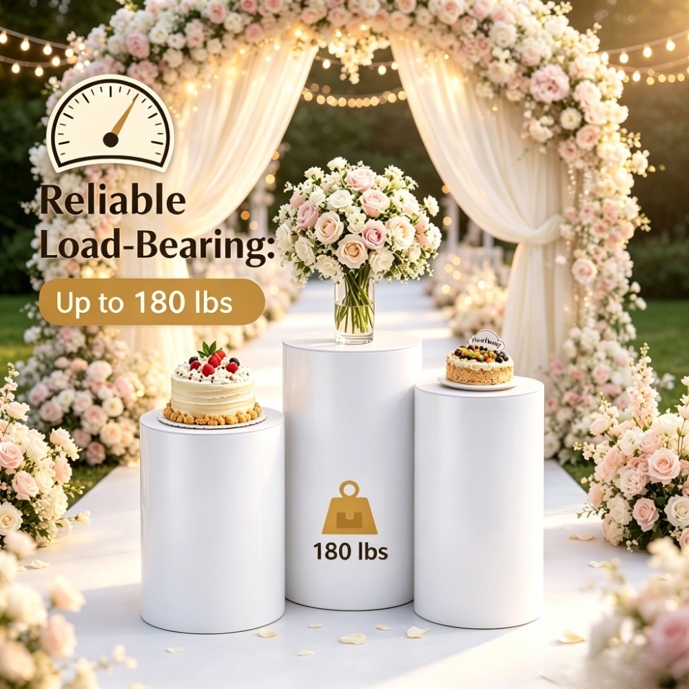 3/5 szt. Białe cylindryczne po – Wedding Support recenzja i cena