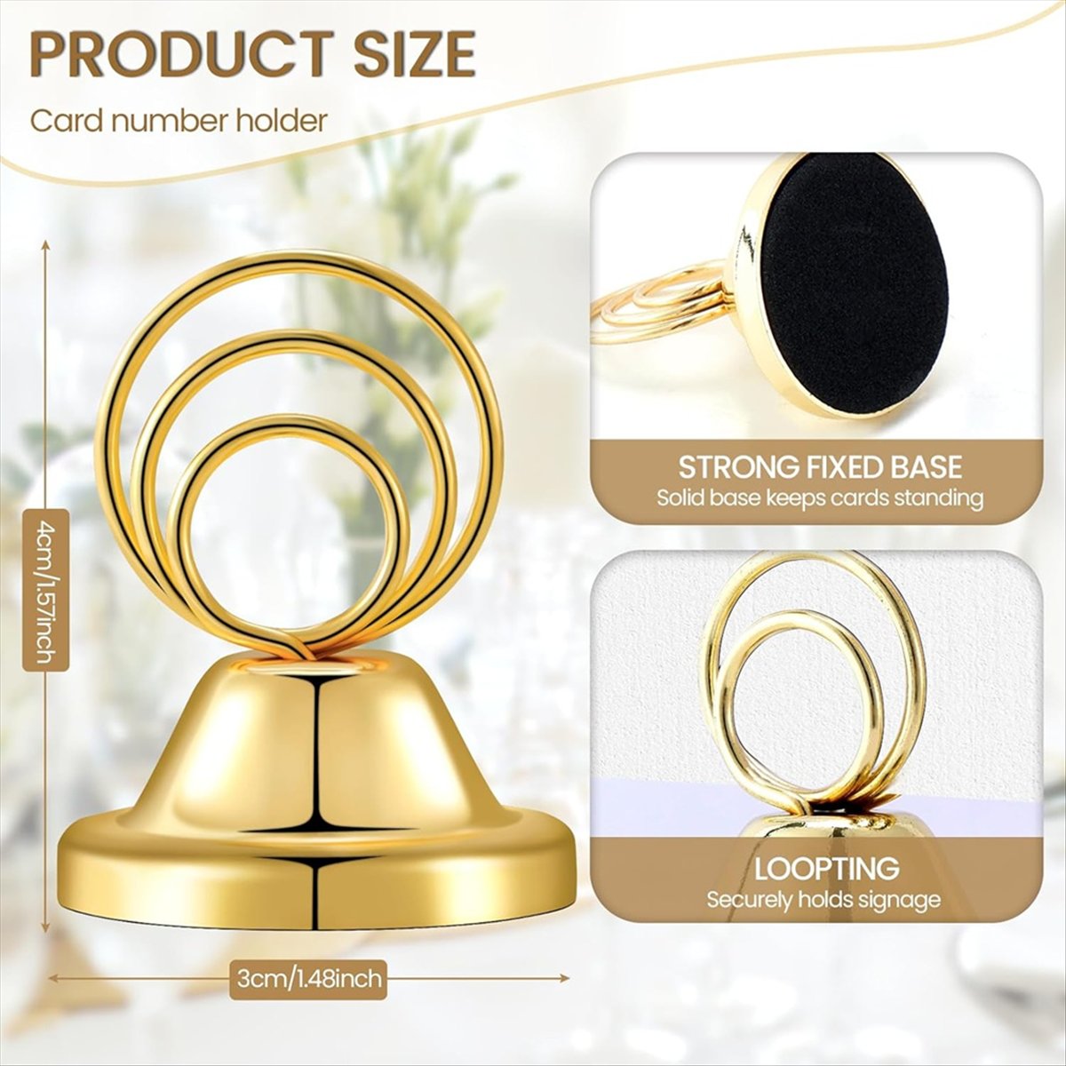 Trendy 2026: 24 szt. Złote met – Table Number Gold recenzja i cena