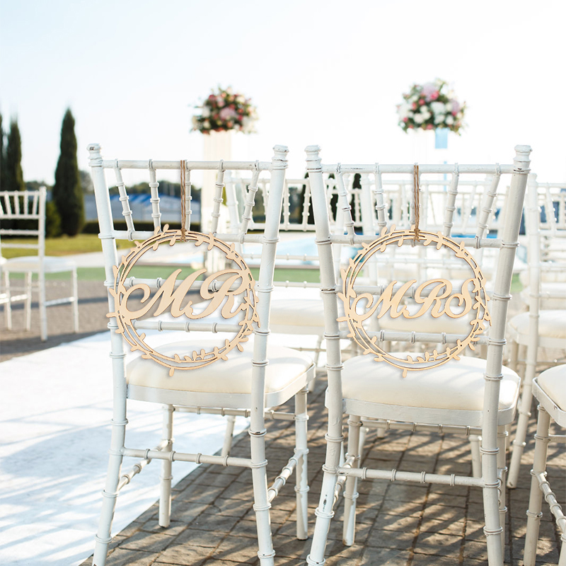 2szt Ślubne Drewniane Krzesło  – Wedding Supply Rentals recenzja i cena