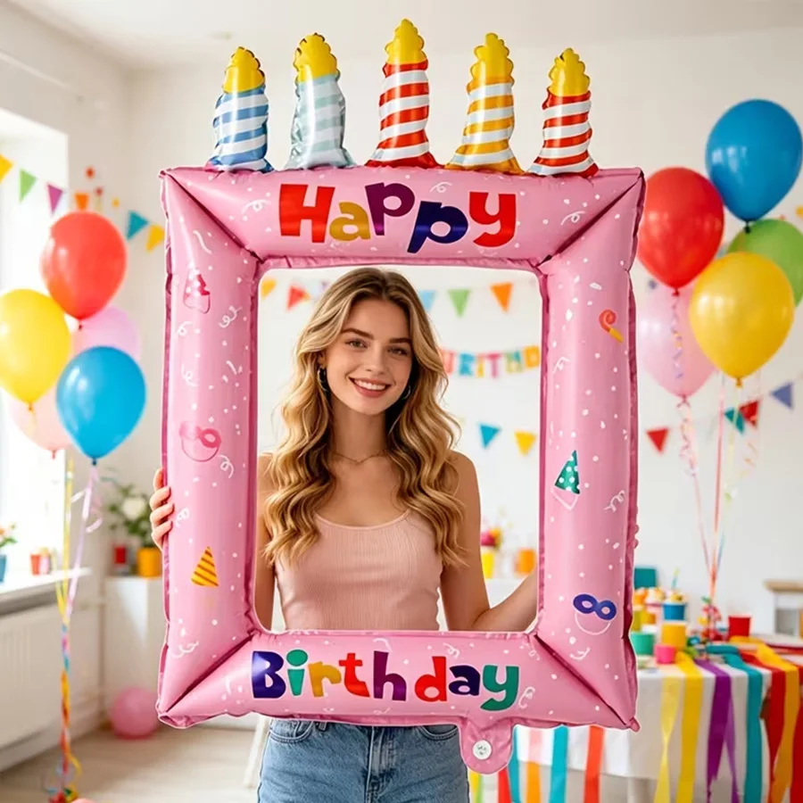 1/2 szt. Niebiesko-różowa ramk – Confetti Balloon Set recenzja i cena