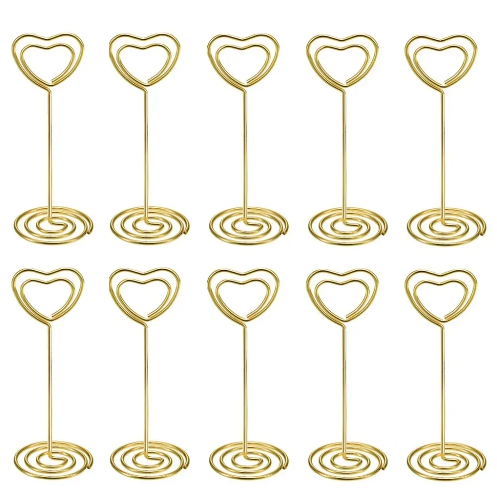 10 sztuk kształt serca numer s – Table Number Gold recenzja i cena